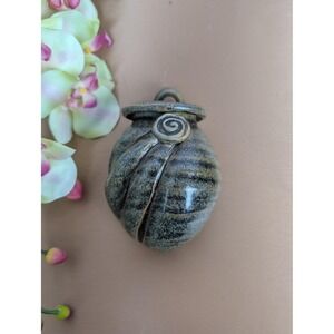 Ceramic Vase Planter Hanging Pot Swirl Scroll Vintage Rustic Farmhouse Decor